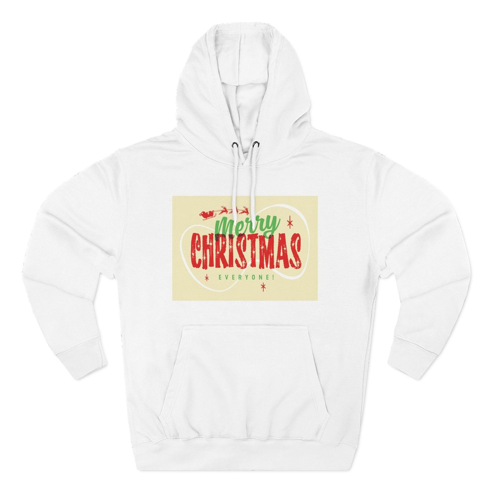 Merry Christmas Three-Panel Fleece Hoodie, Holiday Sweatshirt, Cozy [...]
